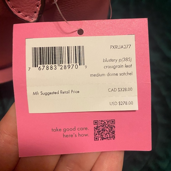 Kate Spade Sylvia Medium Dome Satchel Crossbody Bag-Blustery Pink - Picture 4 of 11